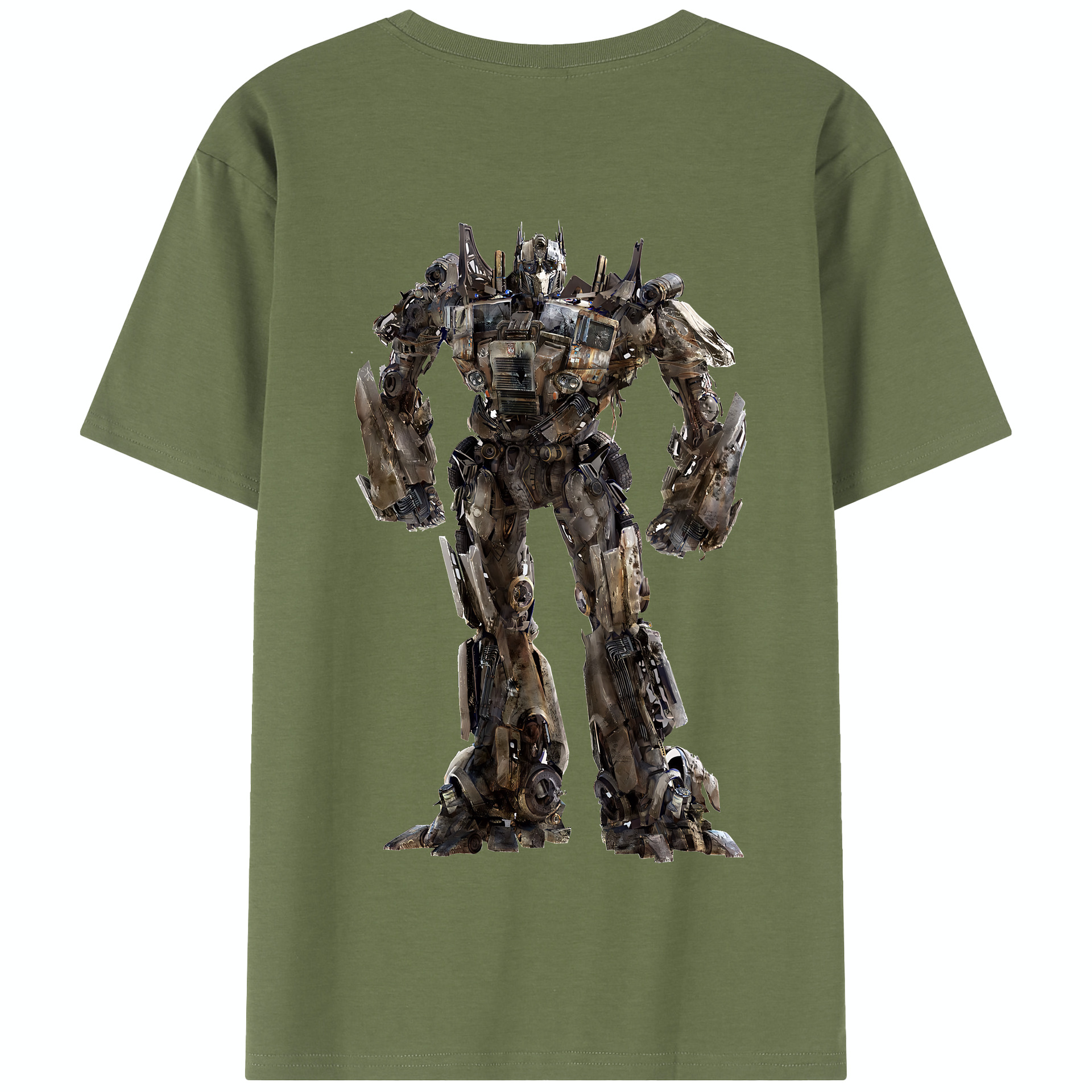 （画像用） Transformers トランスフォーマー 綿100％半袖Tシャツ（背面プリント）